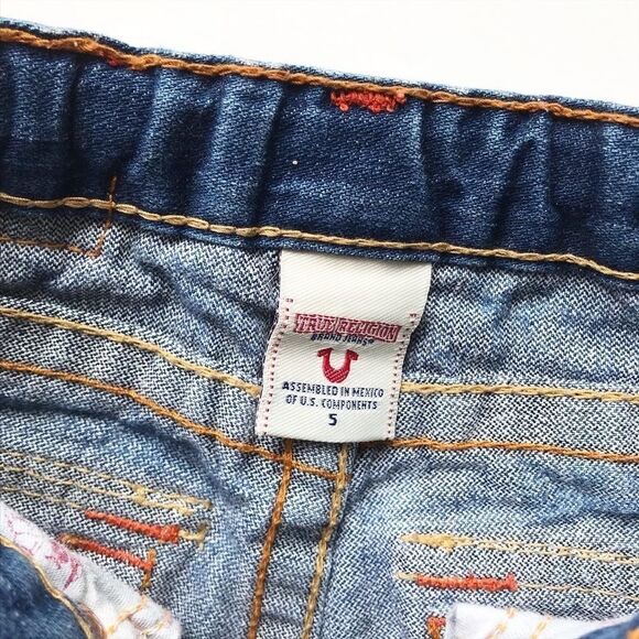 True Religion Joey embroidered flare jeans EUC 5T - Picture 4 of 7